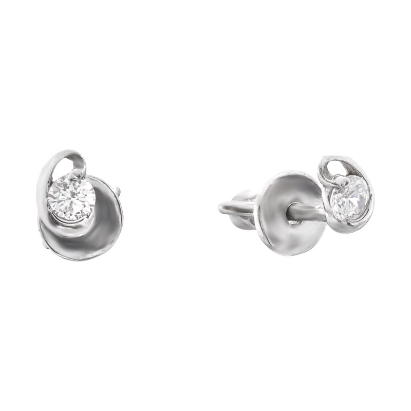 

Серьги-пусеты Diamant с1228с