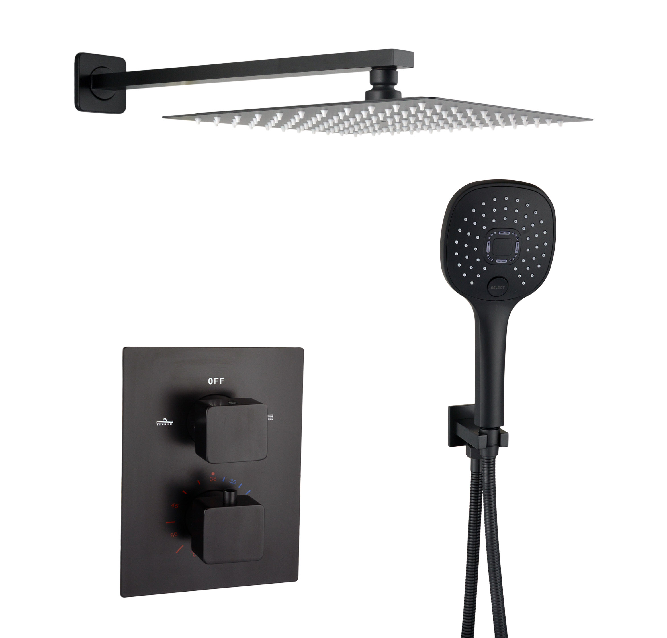 

Душевая система с термостатом Globus Lux GLM-405-BB-TT-SMART