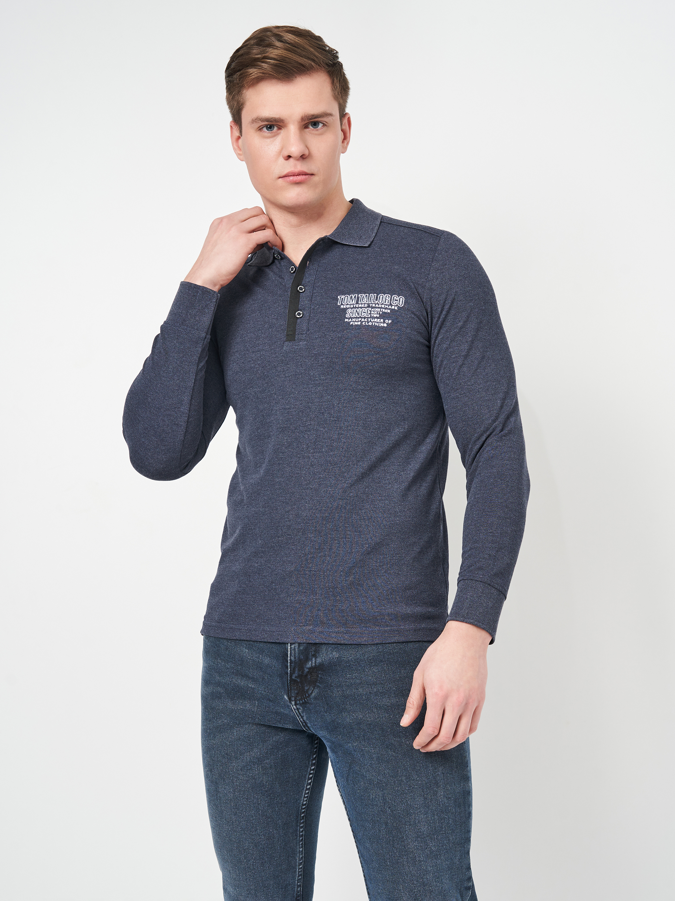 

Поло Tom Tailor 1013963-11078  Синее, Поло Tom Tailor 1013963-11078 S Синее