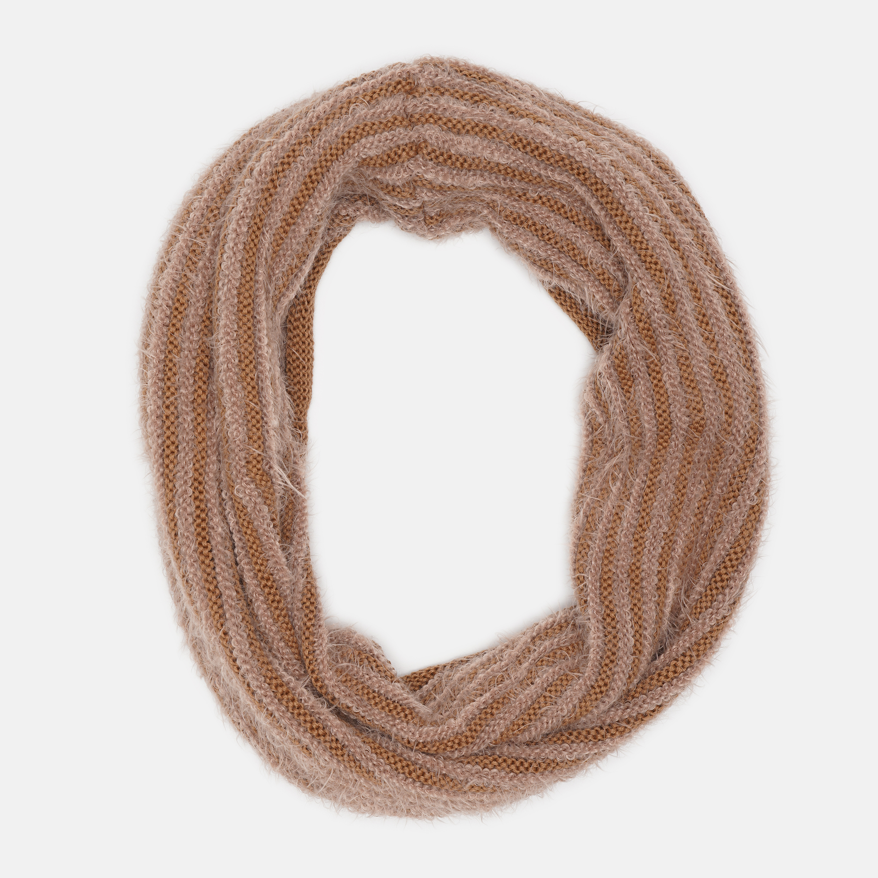 

Шарф-снуд No Brand scarf13 Серо-бежевый