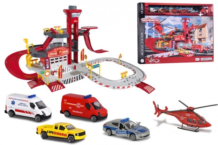 

Игровой набор Majorette Спасательная станция с 5 машинками