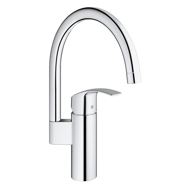 

Кран на кухню однорукояточный GROHE Eurosmart хром латунь 33202002