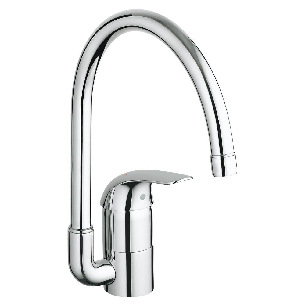 

Cмеситель для кухни одноручный GROHE Euroeco хром латунь 32752000