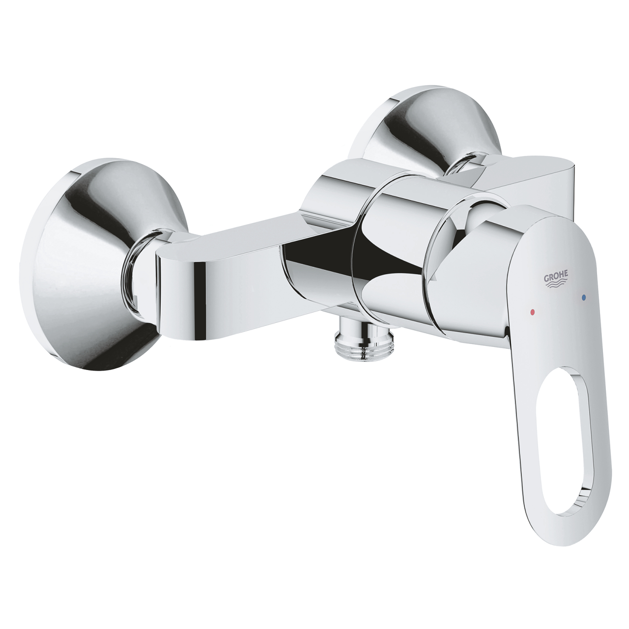 

Кран для душевой кабины однозахватный GROHE BauLoop хром латунь без душевого набора 23340000