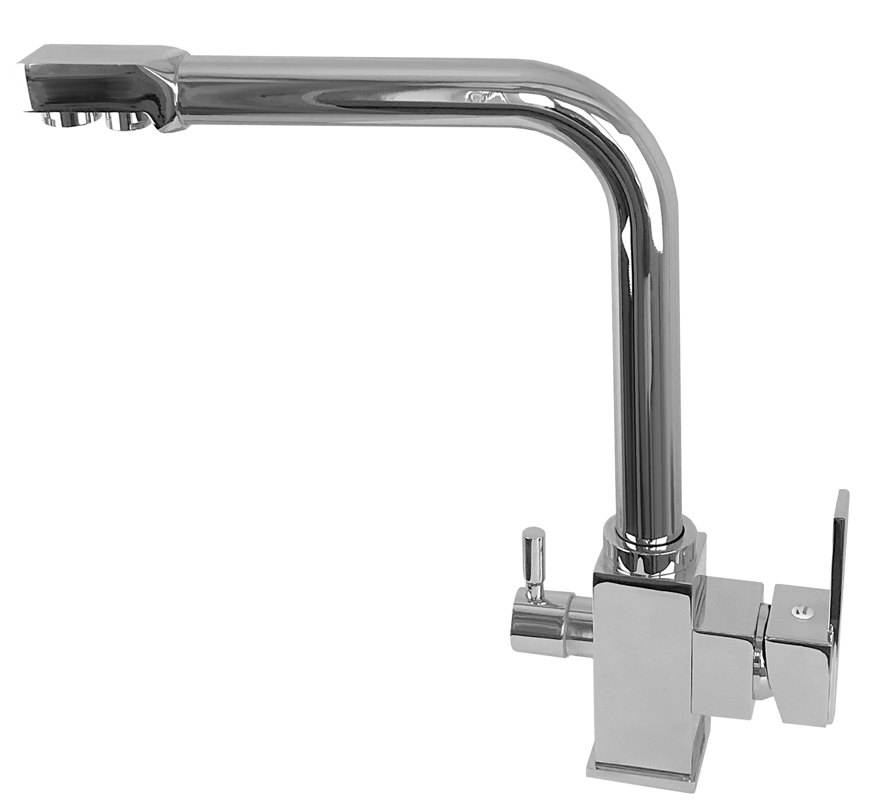 

Кран на кухню 2 в 1 комбинированный GLOBUS LUX GLLR-0100 хром латунь 000014964