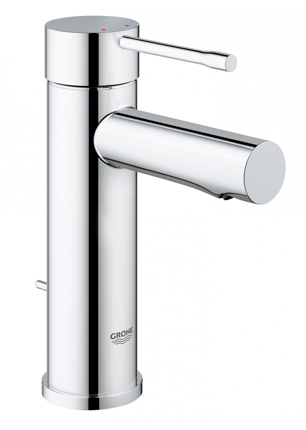 

Cмеситель для раковины однозахватный GROHE Essence S-Size хром латунь с донным клапаном 32898001