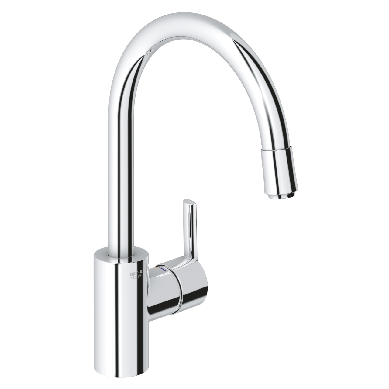 

Кран кухонный с вытяжной лейкой GROHE Feel хром латунь 32671000