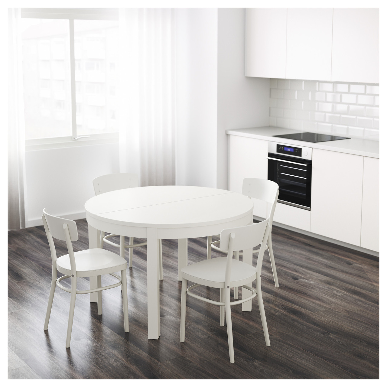 

Стіл BJURSTA круглий IKEA 902.047.43 білий