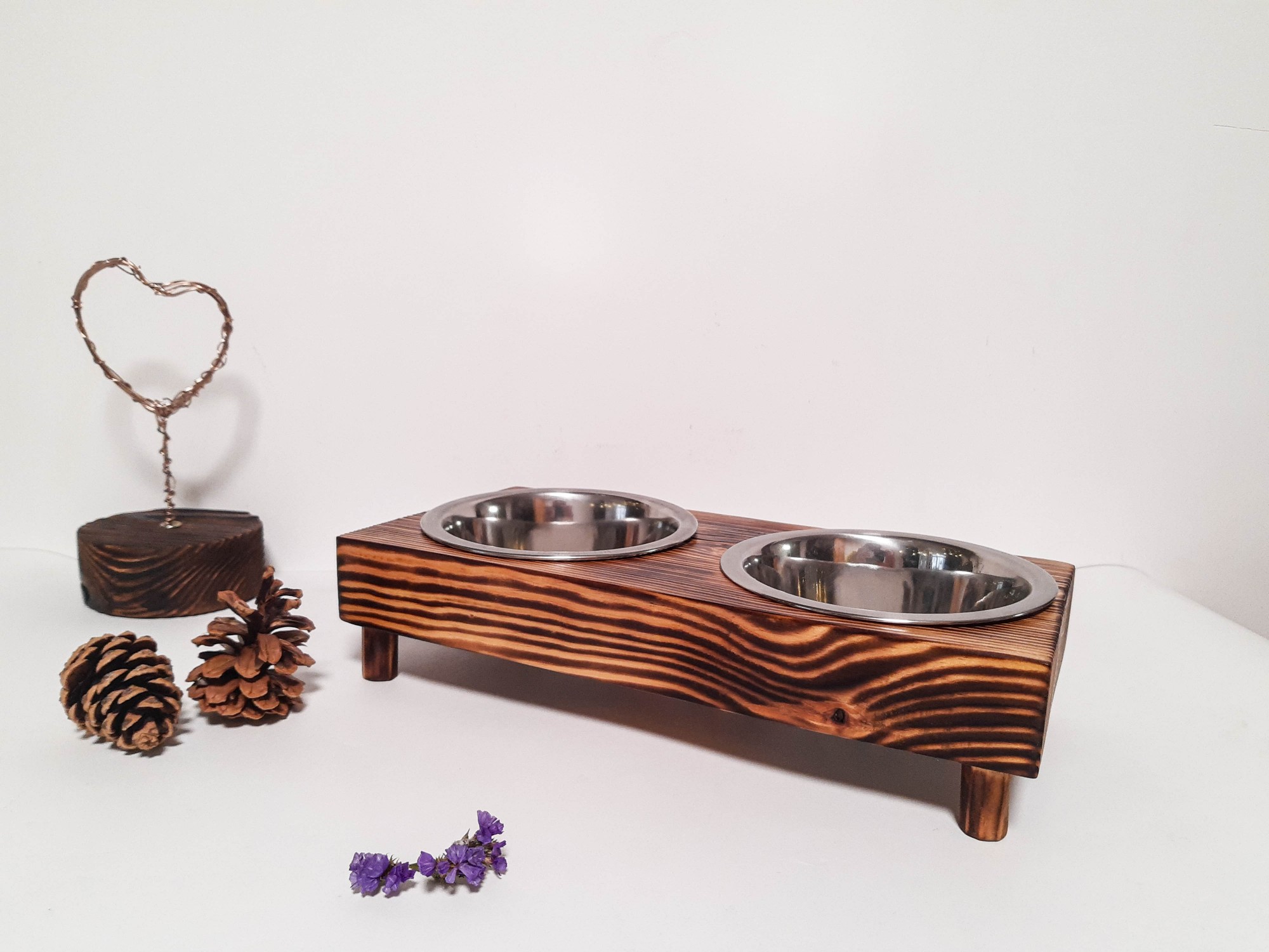 

Подставка с мисками для котов и собак Oak Brash 450мл