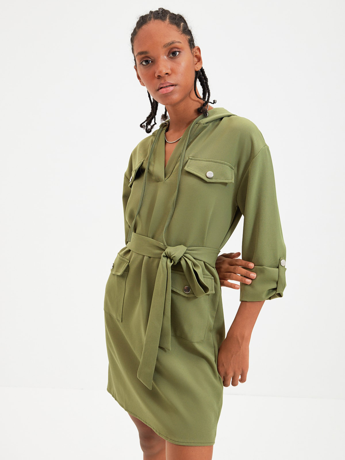 

Платье Trendyol TWOAW22EL0184  Khaki, Платье Trendyol TWOAW22EL0184 40 Khaki