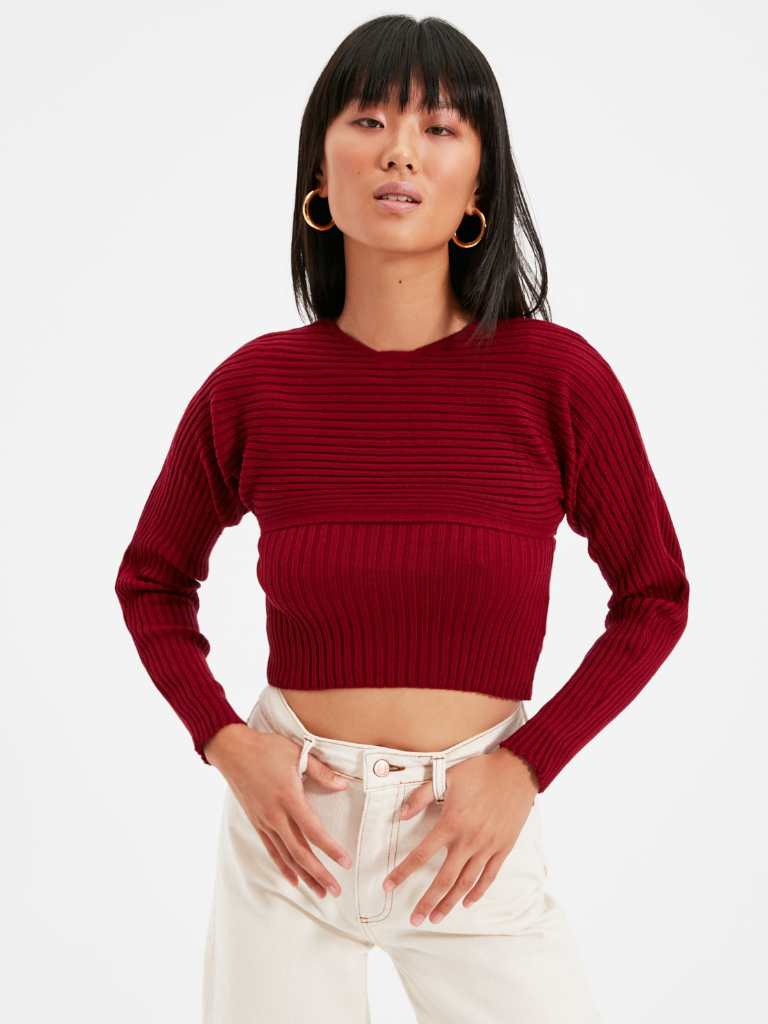 

Топ Trendyol TWOAW22KZ0773  Burgundy, Топ Trendyol TWOAW22KZ0773 S Burgundy