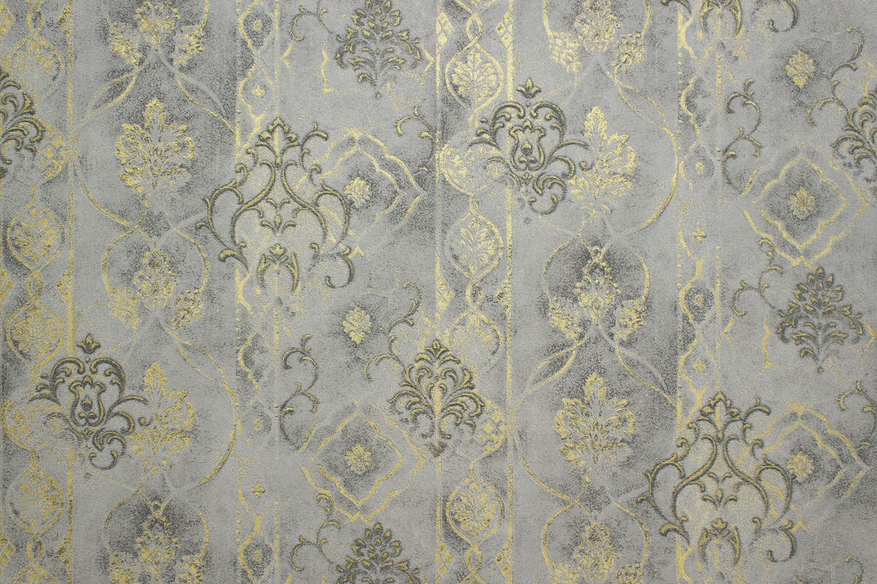 

Обои виниловые горячего тиснения на флизелиновой основе Vinil LS Альтаир 1.06х10.05 м серо-золотой (ЭШТ 5-1470)