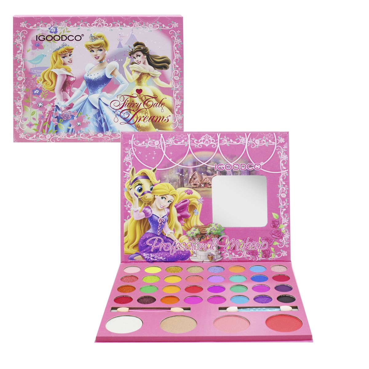 

Игровой набор Igoodco десткой косметики Fairy tale dreams LK2802 для девочки тени, румяна, хайлайтер и зеркальце (178576)