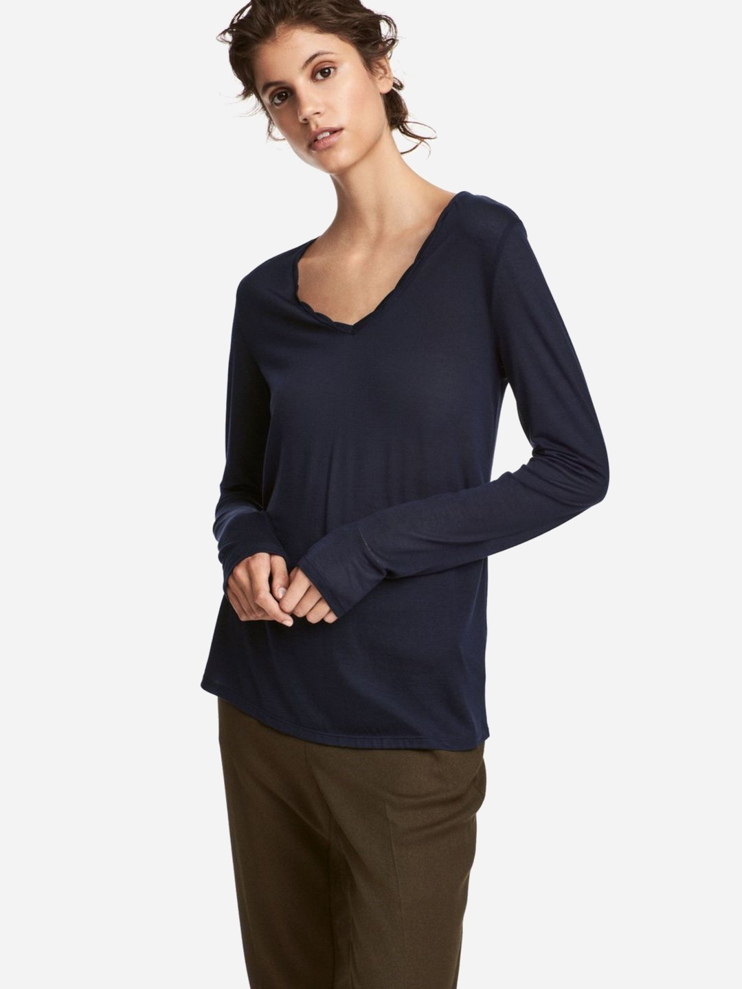 

Лонгслив H&M 12-0536970-001  Темно-синий (СА2000001903582, Лонгслив H&M 12-0536970-001 XS Темно-синий (СА2000001903582)