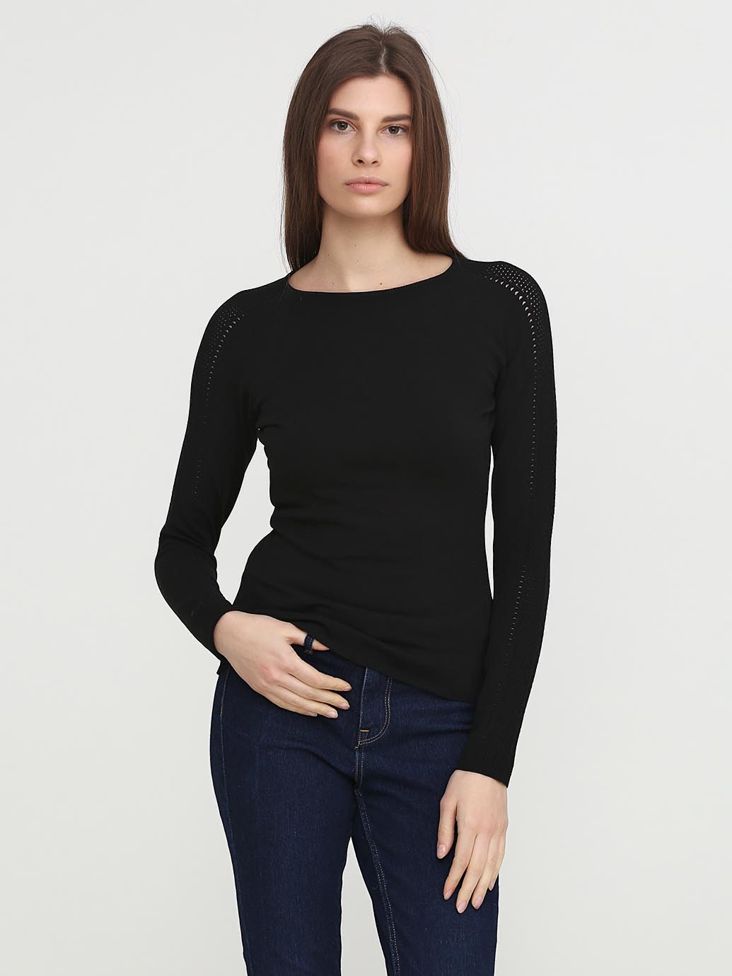 

Лонгслив H&M 02-0390633-001  Черный (СА2000001318553, Лонгслив H&M 02-0390633-001 S Черный (СА2000001318553)