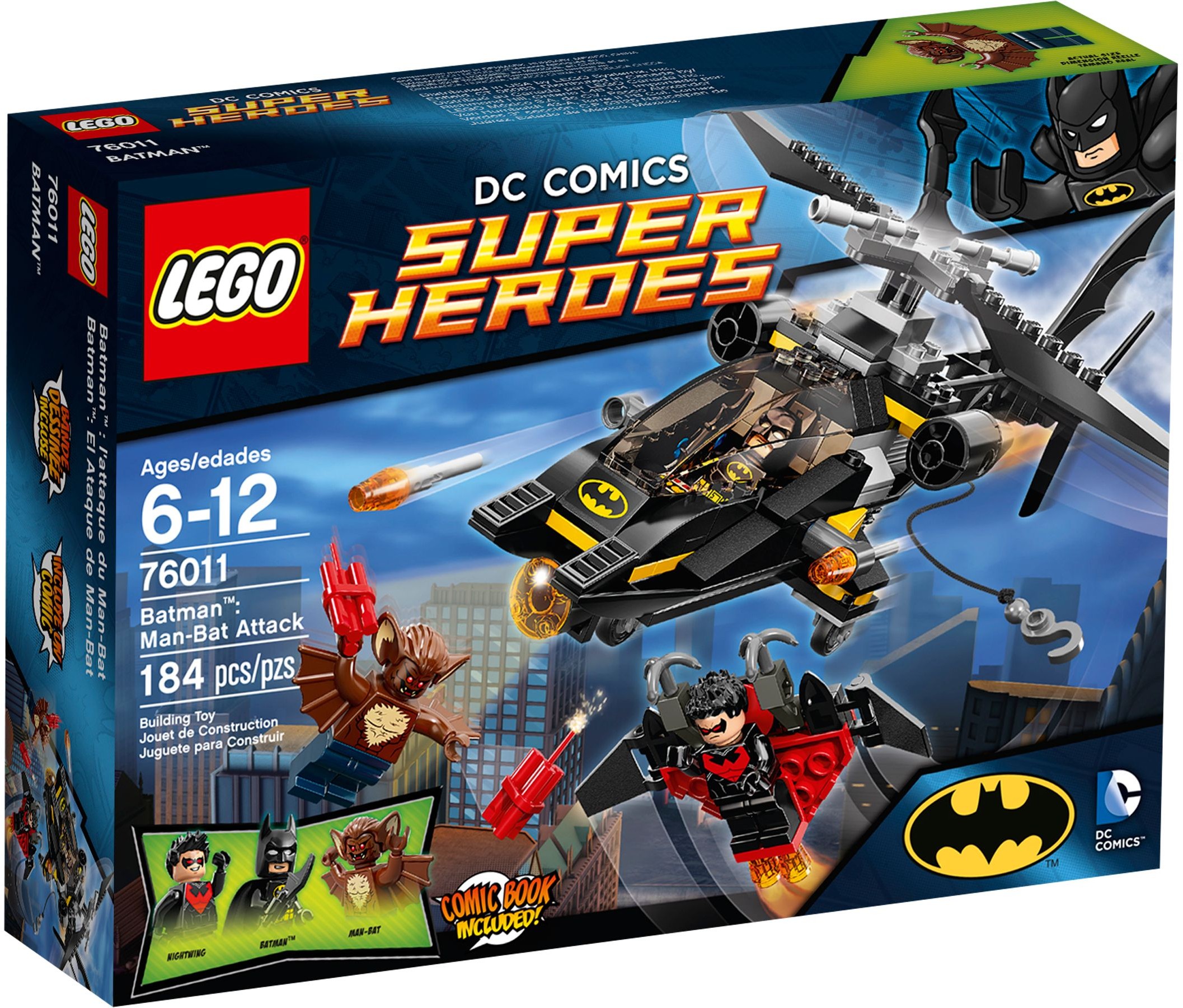 

Конструктор LEGO 76011 Super Heroes Напад Мен-Бета Batman: Man-Bat Attack