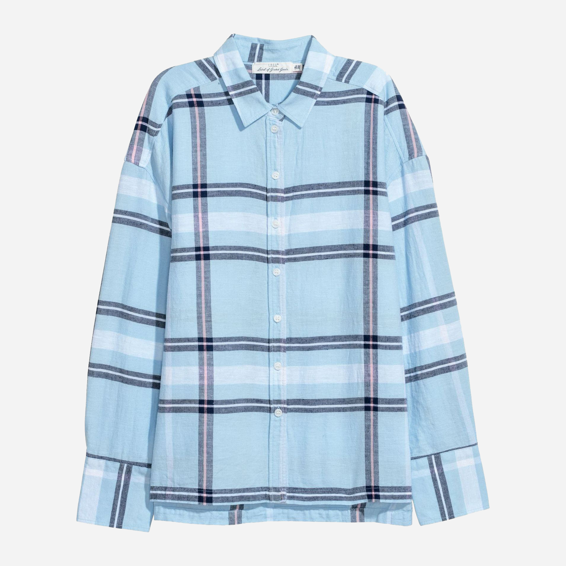 

Рубашка H&M 2712-564417  Голубая, Рубашка H&M 2712-564417 34 Голубая