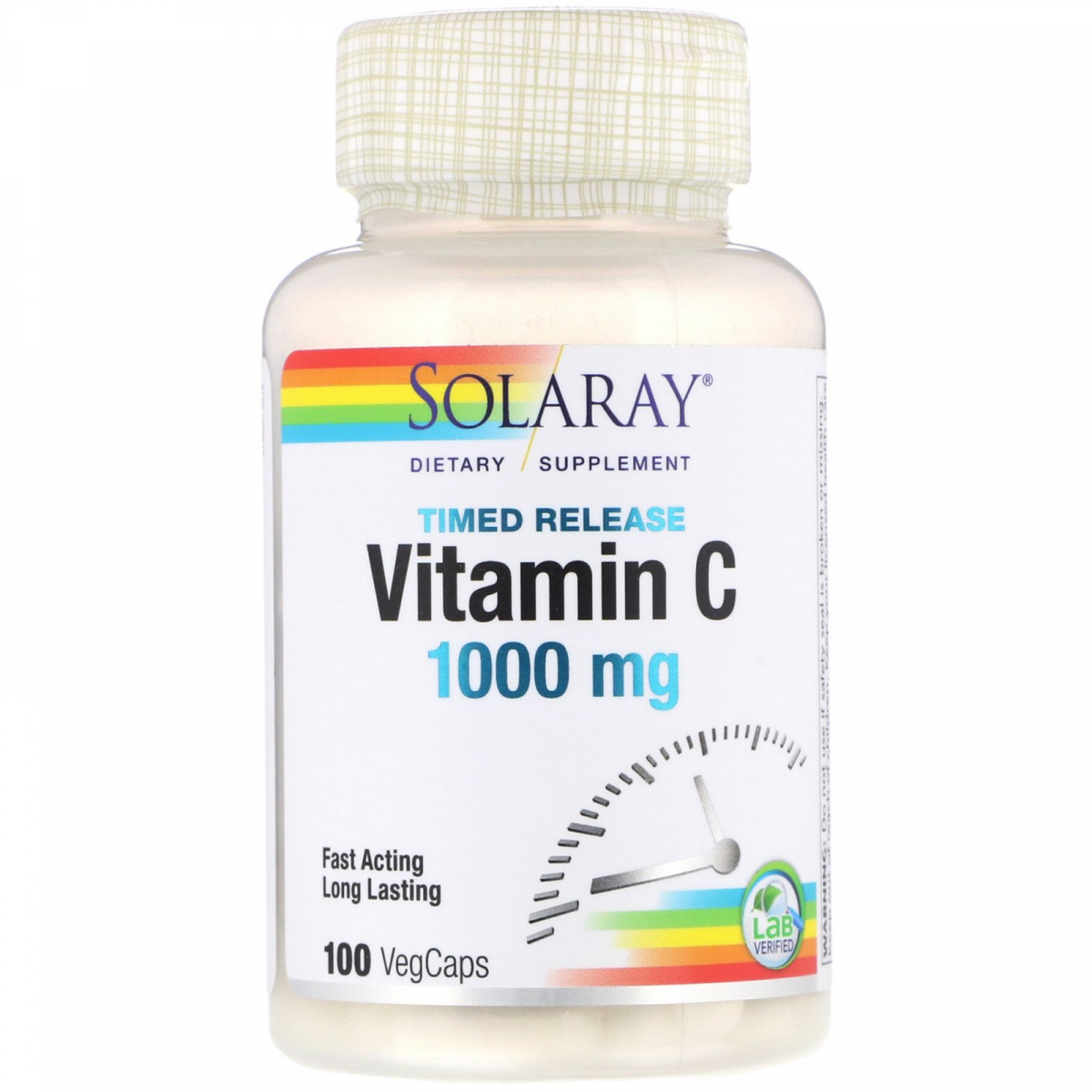 

Витамин С Solaray (Vitamin C) 1000 мг 100 капсул