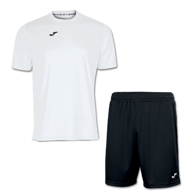 

Комплект футбольной формы Joma COMBI бело-черный 2XS 100052.200_100053.100