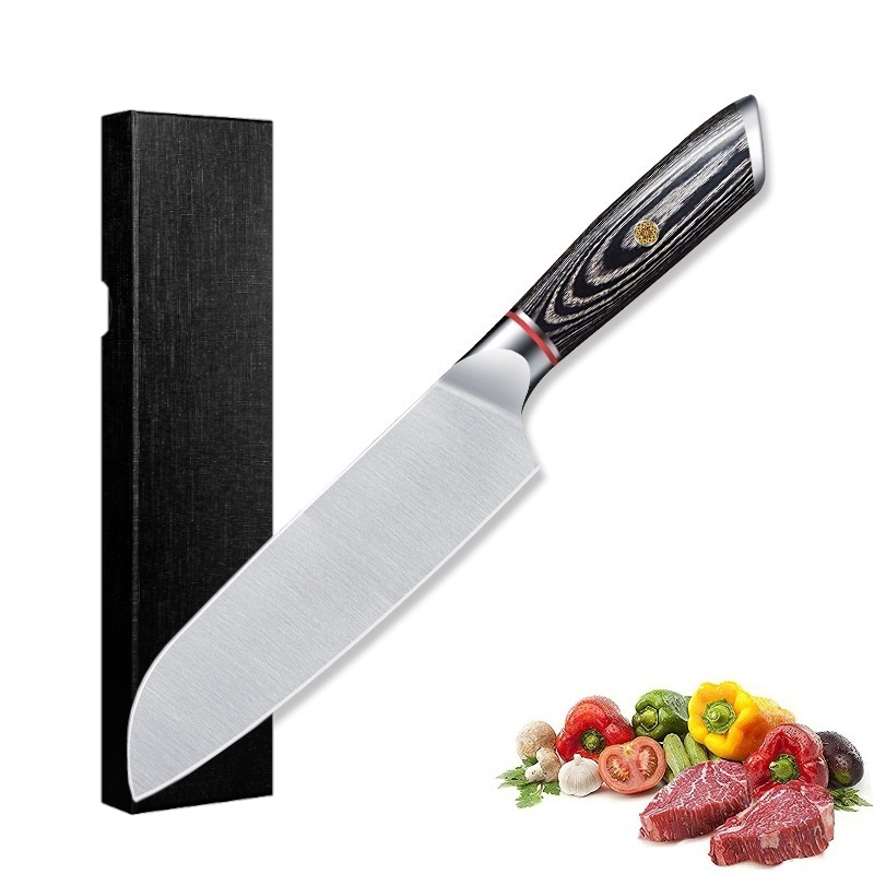 

Кухонный нож сантоку 17.5 см из нержавеющей стали с рукояткой Pakkawood (SKSSPH-02)