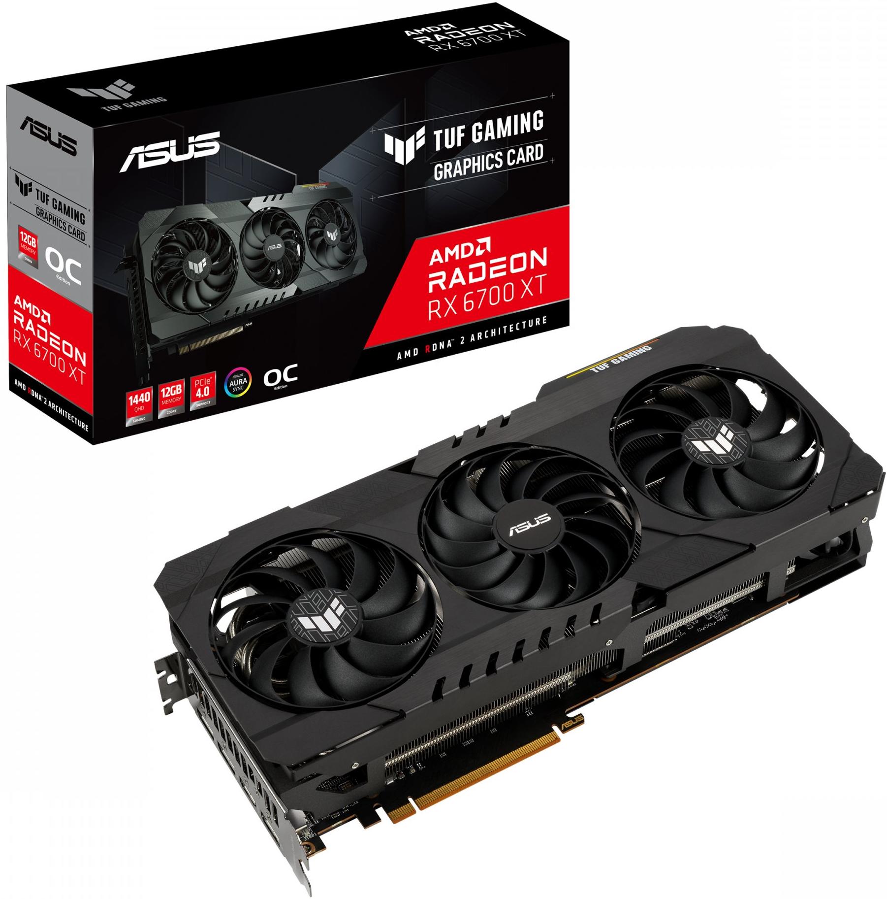 

Видеокарта ASUS Radeon 6700 XT TUF 12GB OC (TUFRX6700XTO12GGAMING)