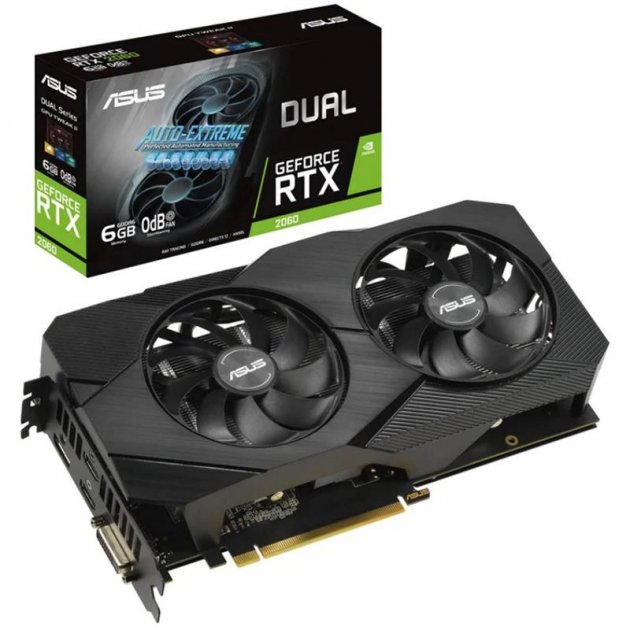

Видеокарта ASUS GeForce RTX 2060 6GB (DUALRTX2060-6G)
