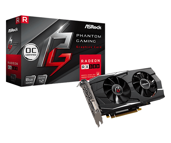 

Видеокарта Asrock Radeon RX 580 Phantom Gaming Elite (RX580PGE8G)
