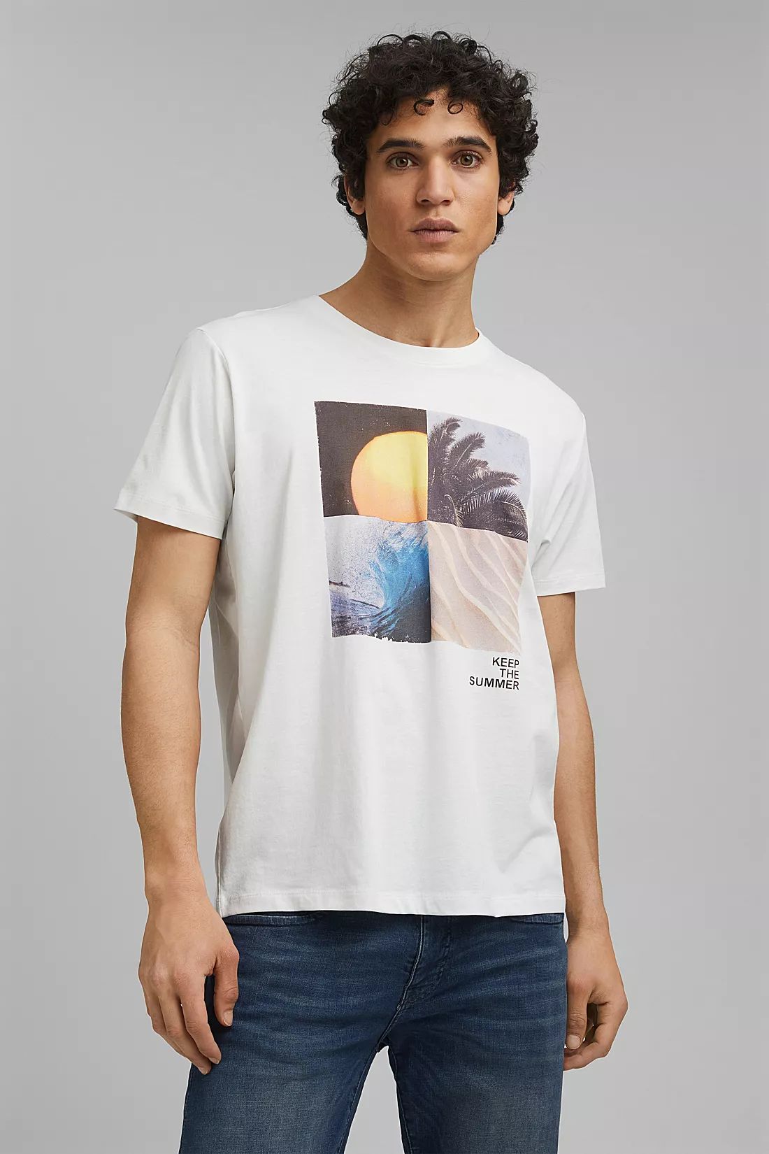 

Футболка Esprit  100% organic белая, Футболка Esprit M 100% organic белая