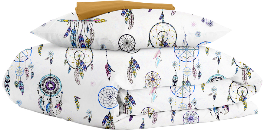 

Комплект детского постельного белья Cosas Dreamcatcher Blue 110х140 см Mustard