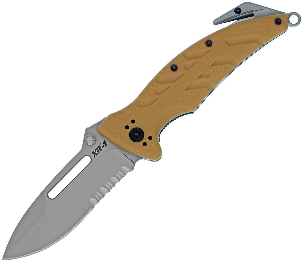 

Нож Ontario XR-1 Rescue Folder Desert Tan (8762)