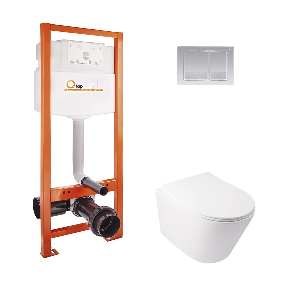 

Набор Qtap инсталляция Nest M425-M06CRM + унитаз с сиденьем Swan QT16335178W