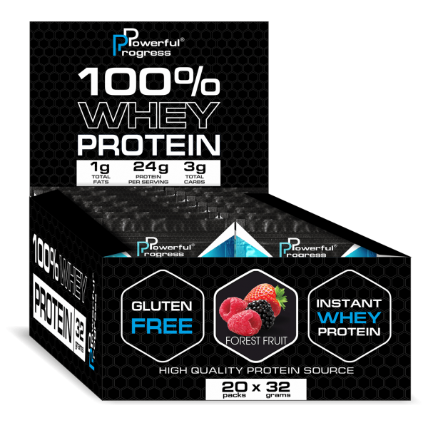 

Сывороточный протеин изолят Powerful Progress 100% Whey Protein 20 пакетиков по 32 грамма Микс вкусов