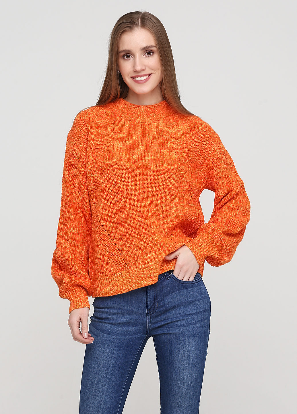 

Джемпер H&M  Оранжевый 0556420_оранж_05, Джемпер H&M S Оранжевый 0556420_оранж_05
