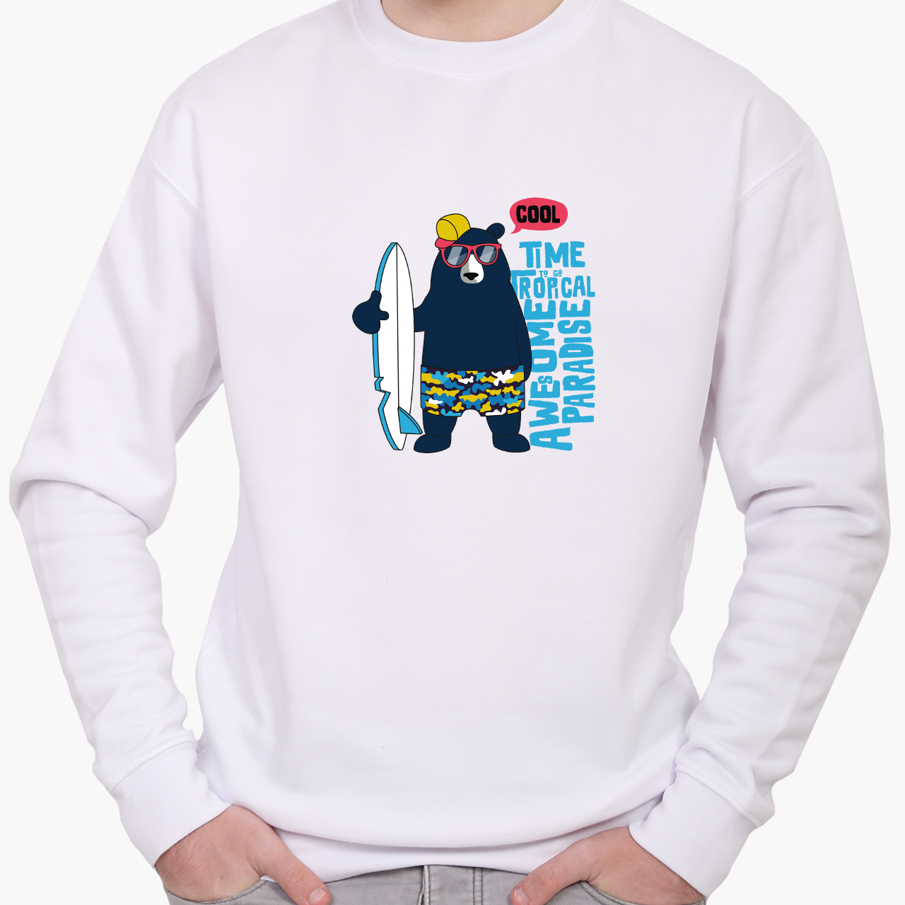 

Свитшот мужской Крутой медведь (Cool Bear) (8771-2067) Белый, Свитшот мужской Крутой медведь (Cool Bear) (8771-2067) Белый M