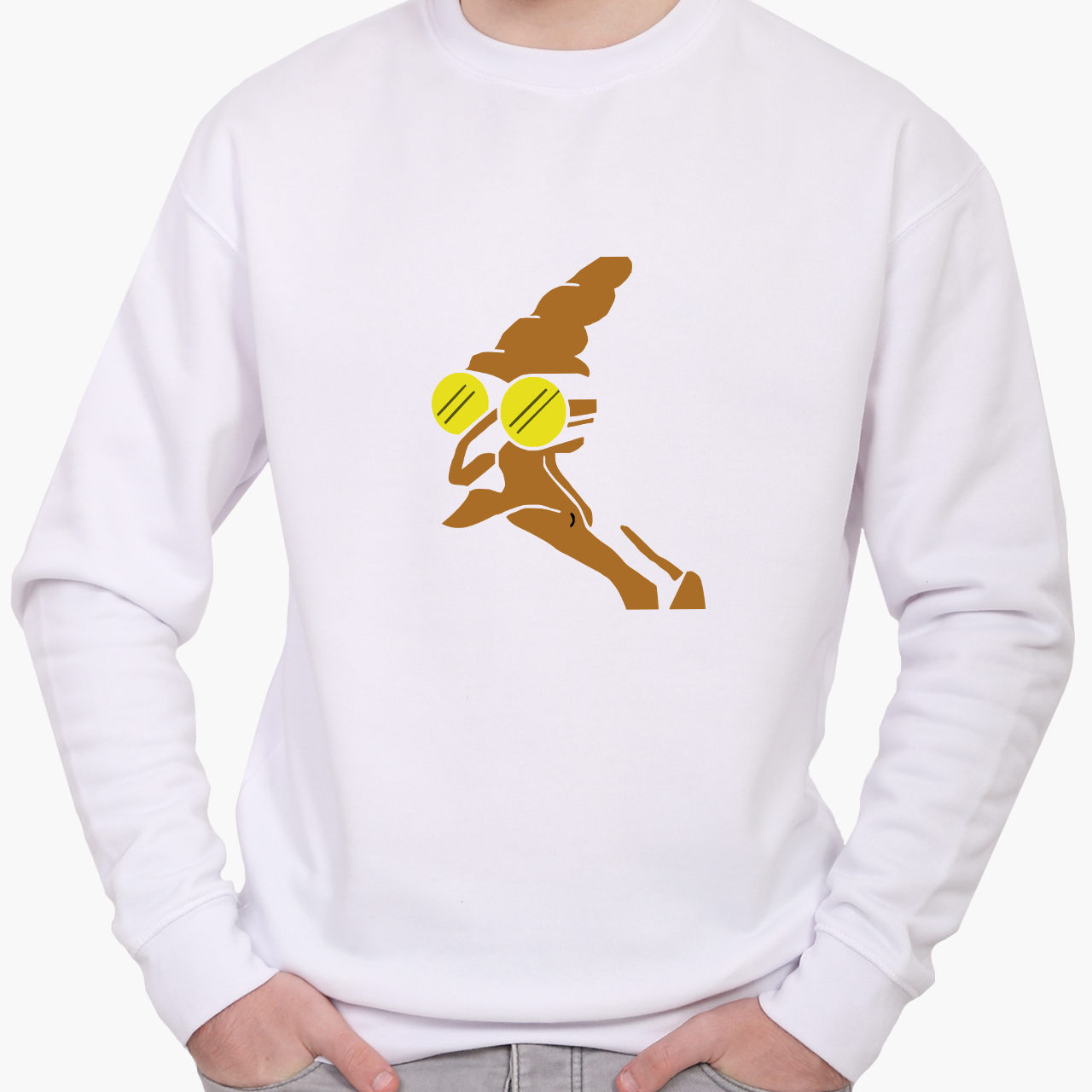

Свитшот мужской Профессор Фарнсворт Футурама (Professor Farnsworth Futurama) (8771-1996) Белый XXL