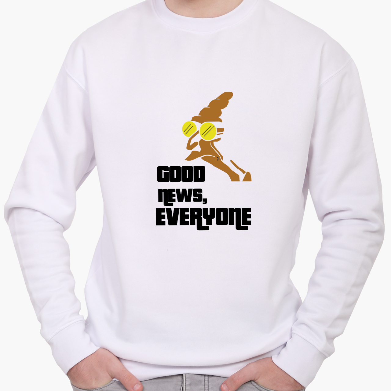 

Свитшот мужской Профессор Фарнсворт Футурама (Professor Farnsworth Futurama) (8771-1997) Белый XXL