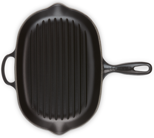 

Сковорода-гриль Le Creuset Satin black 32 см чугунная овальная черная
