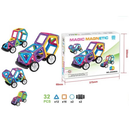 

Конструктор магнитный MAGIC MAGNETIC 32 детали JH6886A Magic Magnetic (JH6886A)