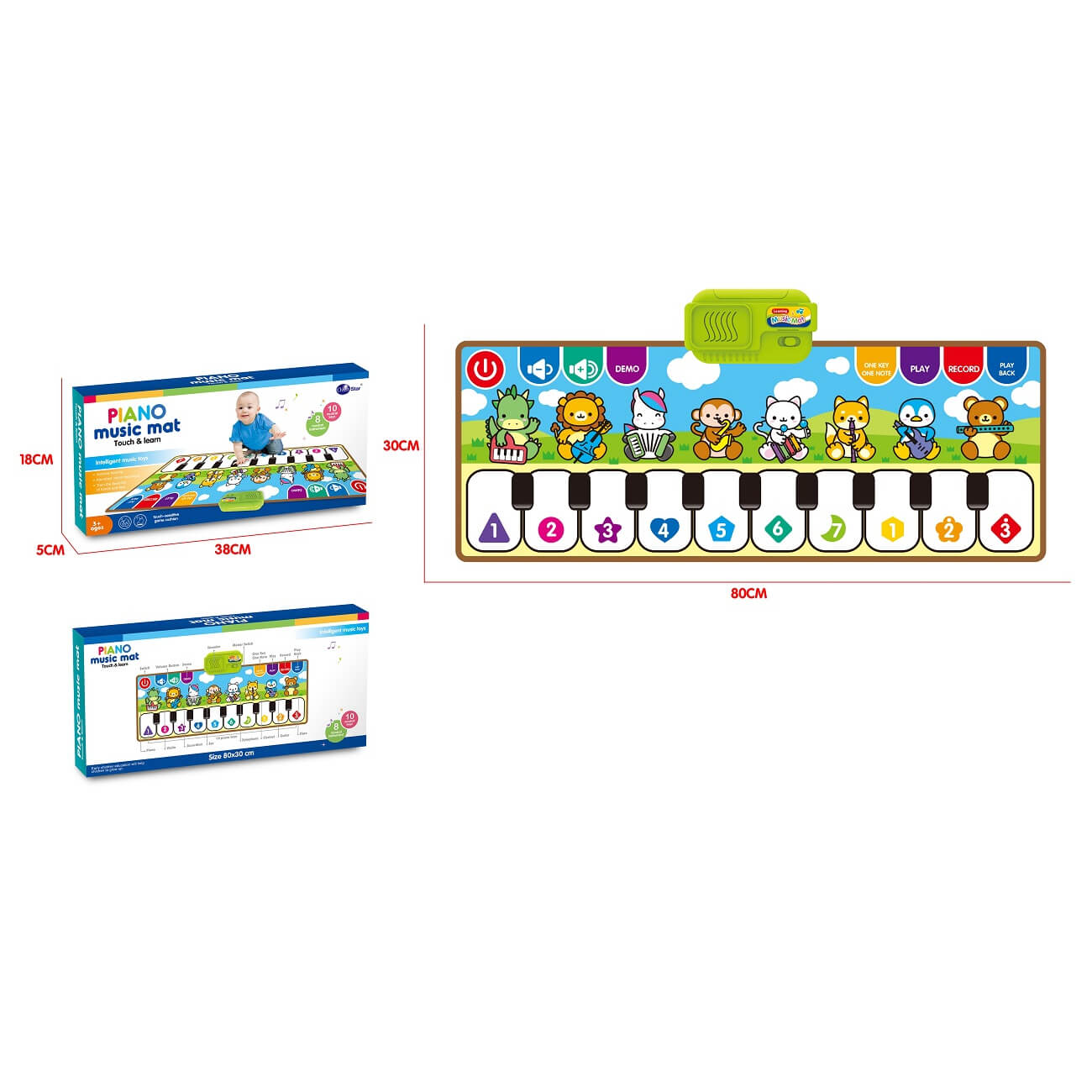 

Музыкальный танцевальный коврик с изучением 757-01B A-Toys (757-01B)