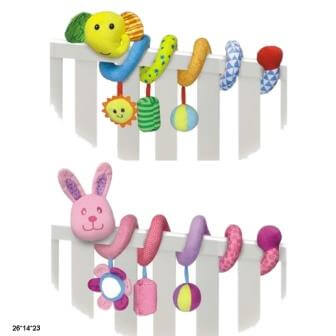 

Погремушка Животные мягкая спираль со звоночком 8193081940 A-Toys (81930/81940)