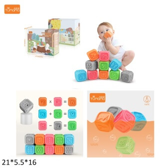 

Кубики текстурные «Животные-цифры-буквы» (10 штук) TM102 A-Toys (TM102)