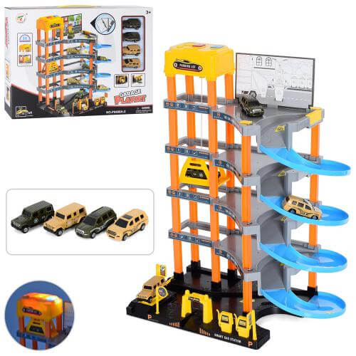 

Гараж 5-ти этажный с машинками лифт на батарейках 4 машини P9488A-2 A-Toys (P9488A-2)