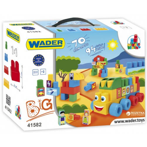 

Конструктор большой 70 элементов ТМ Wader 41582 Wader (41582)