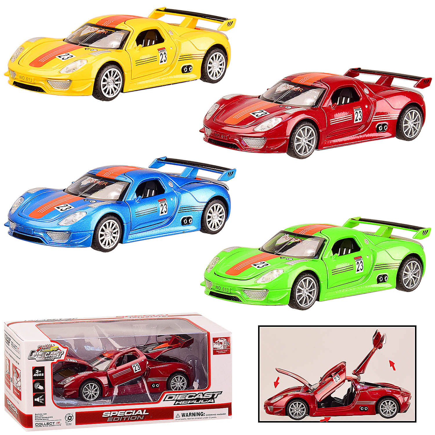 

Коллекционная машинка Автопром Porsche металлическая 613B A-Toys (613B)