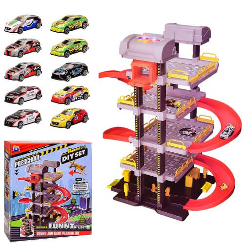 

Паркинг 5 этажей с машинками (10 шт) свет и звук 9805 A-Toys (9805)