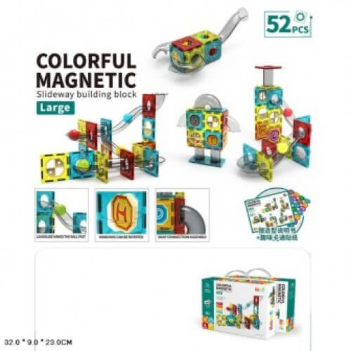 

Конструктор магнитный COLORFUL MAGNETIC 52 детали 3010 A-Toys (3010)