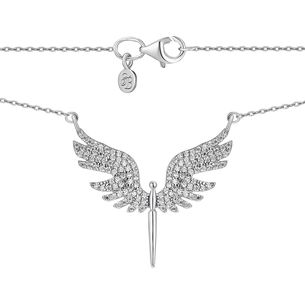 

Серебряное колье с фианитами 000148181 45 размера