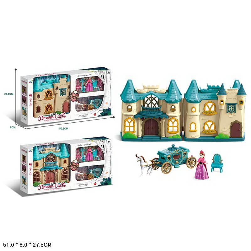 

Замок для кукол с фигуркой и каретой KDL-05 A-Toys (KDL-05)
