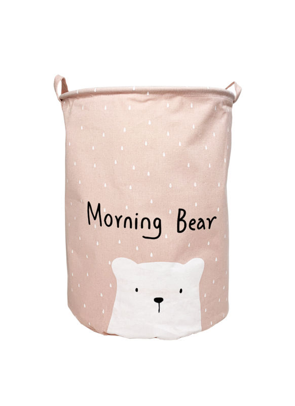 

Корзина для игрушек Baby Comfort Hello My Bear розовая