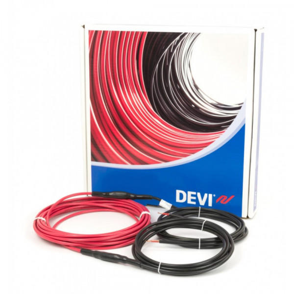 

Нагревательный кабель одножильный DEVIbasic 20S 18 м / 0.9 м² - 1.3 м² / 375 Вт